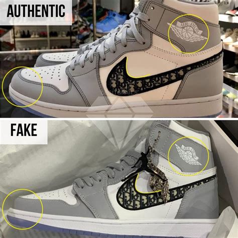 how to tell if jordan diors are fake|dior jordan 1s forged.